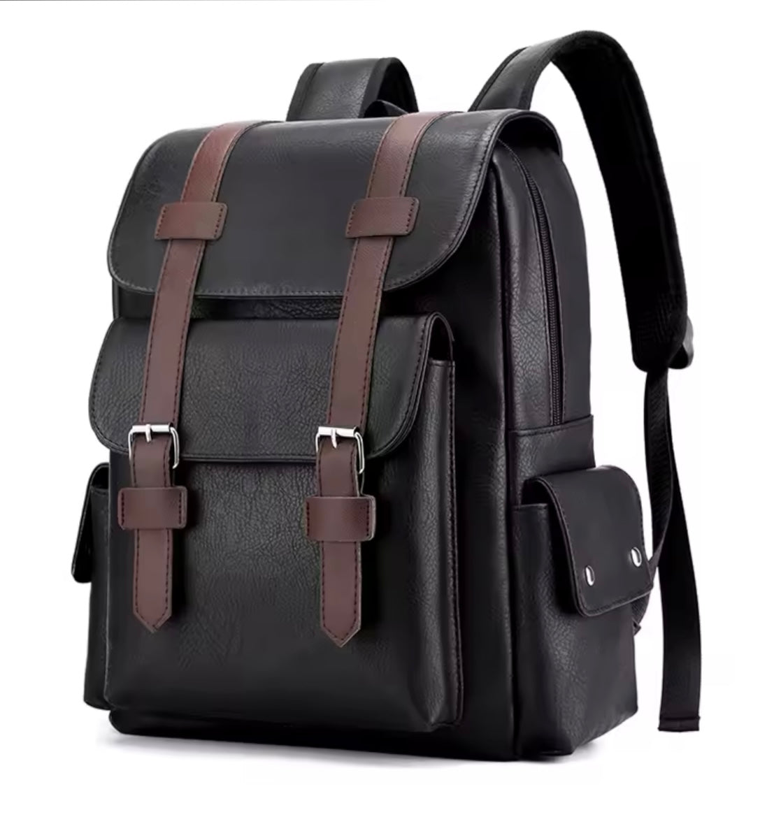 Sac à dos en cuir grande capacité