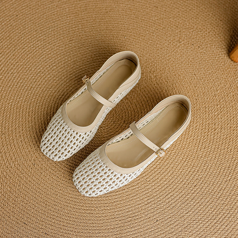Ballerines Plates Tressées Chic & Confort