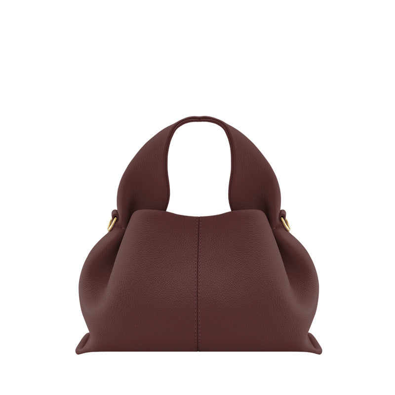 Sac à main en cuir pour femme avec poignée supérieure et bandoulière réglable, élégant, style vintage