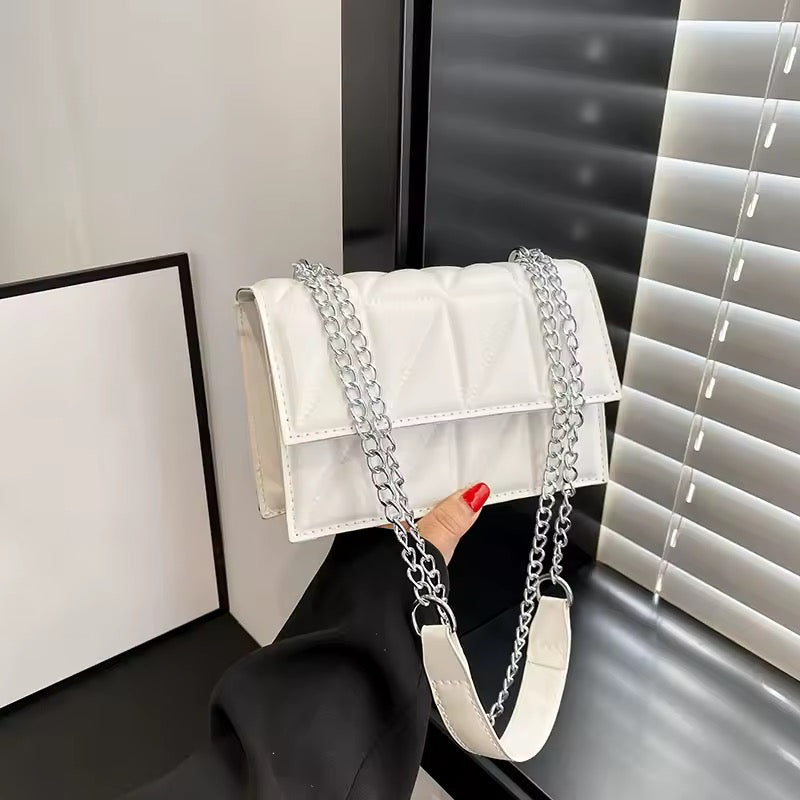 Sac à bandoulière en cuir PU pour femmes