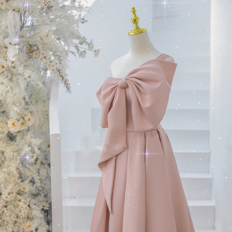 Robe de soirée élégante pour cérémonie de mariage, fiançailles