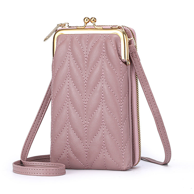 Sac à bandoulière décontracté pour femme en cuir