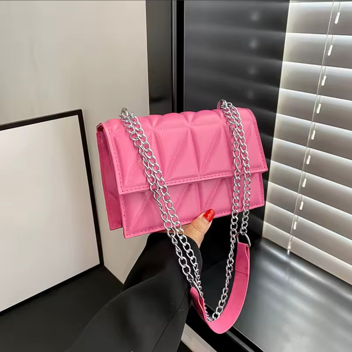 Sac à bandoulière en cuir PU pour femmes
