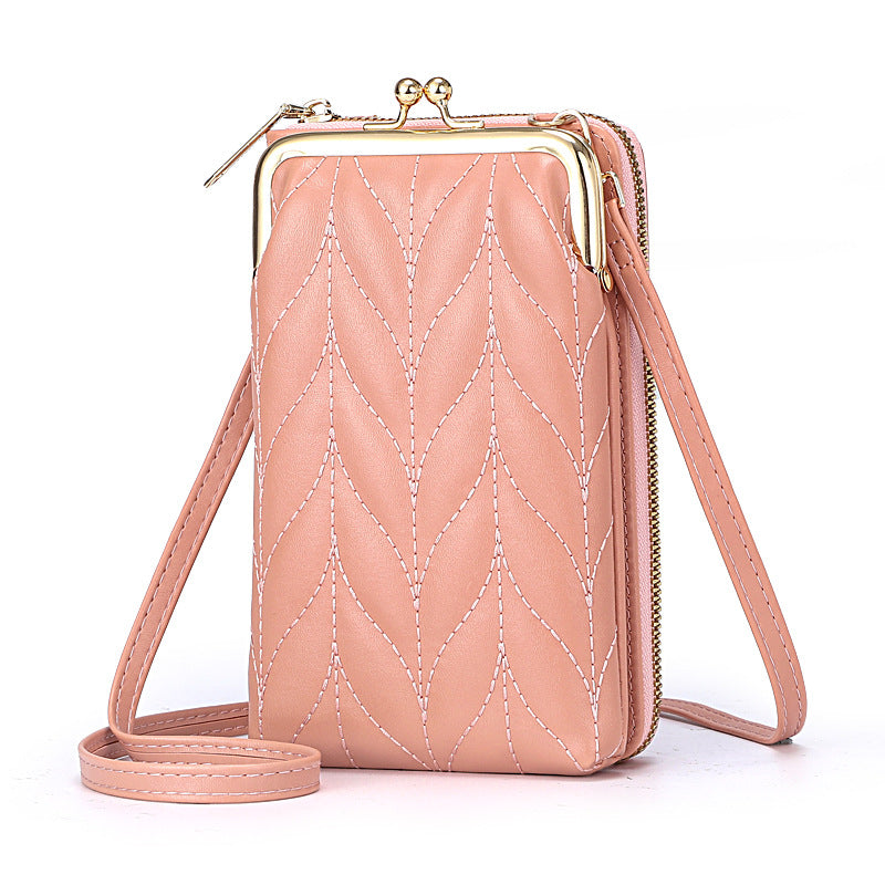 Sac à bandoulière décontracté pour femme en cuir