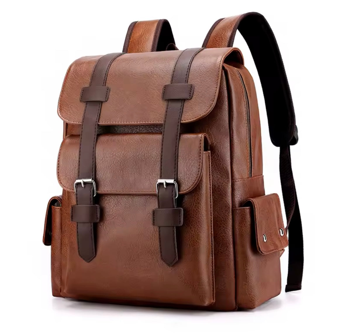 Sac à dos en cuir grande capacité