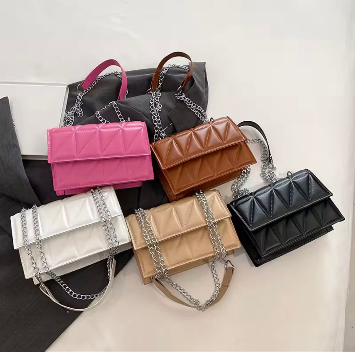 Sac à bandoulière en cuir PU pour femmes