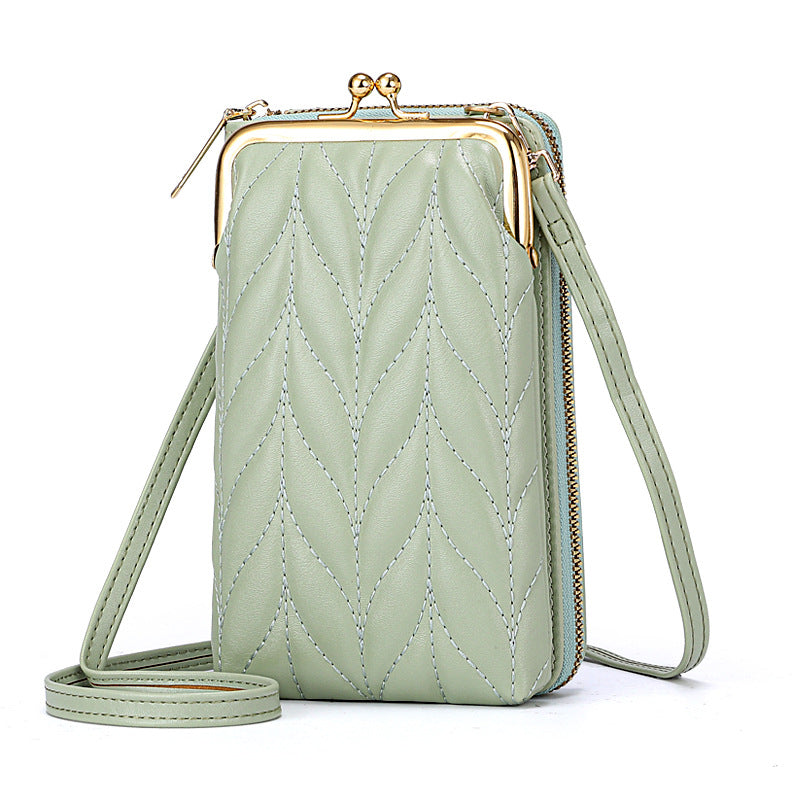 Sac à bandoulière décontracté pour femme en cuir