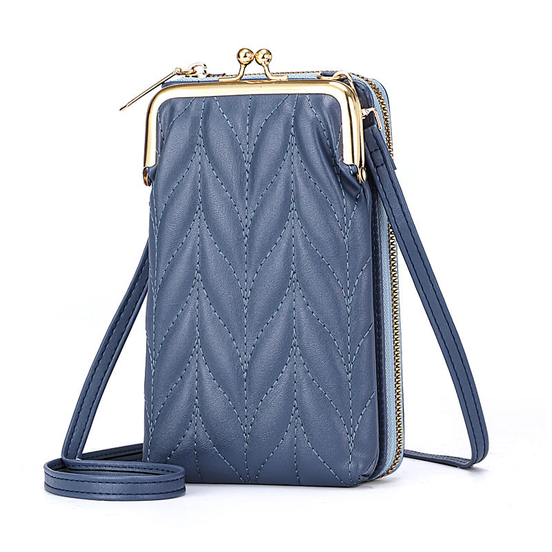 Sac à bandoulière décontracté pour femme en cuir