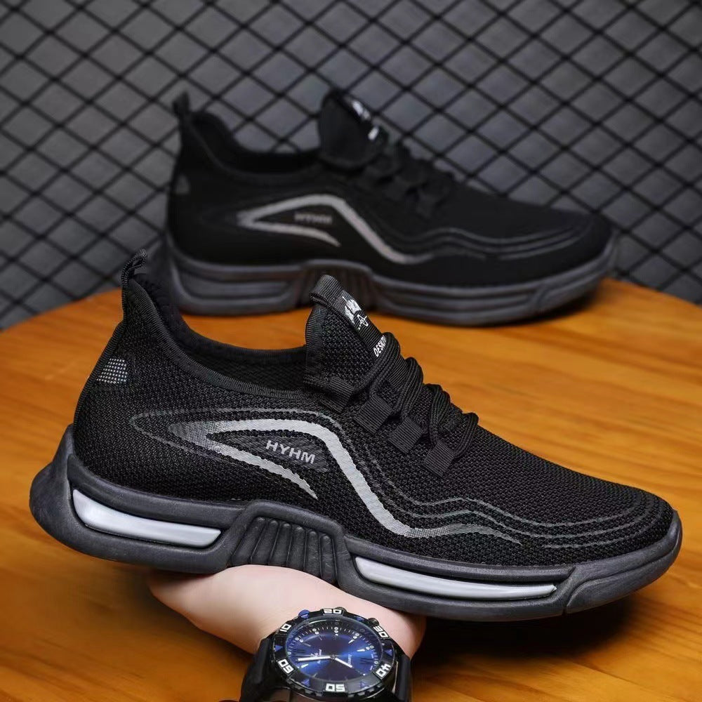 chaussures de course de loisirs antidérapantes, tissées, respirantes et confortables