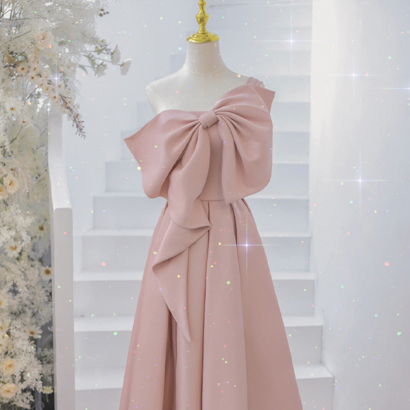 Robe de soirée élégante pour cérémonie de mariage, fiançailles