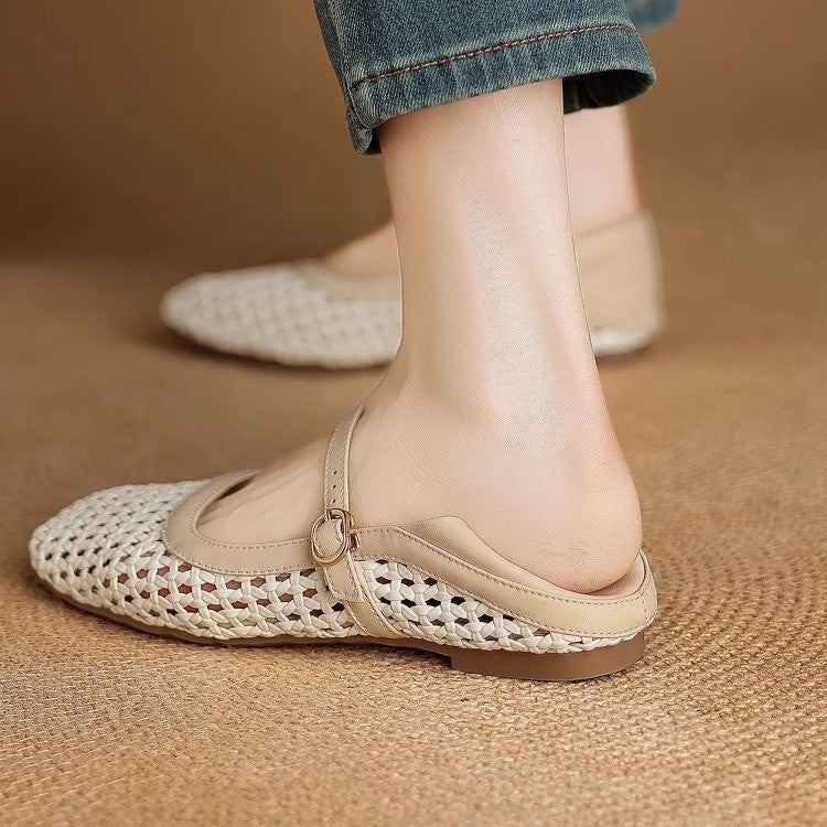 Ballerines Plates Tressées Chic & Confort