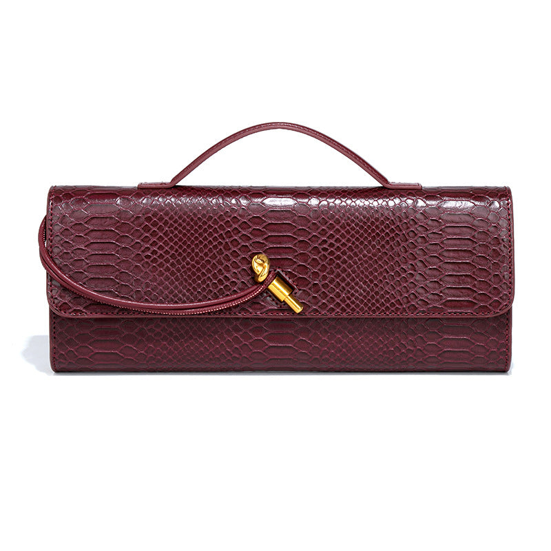 Sac de banquet de soirée haut de gamme à motif serpent