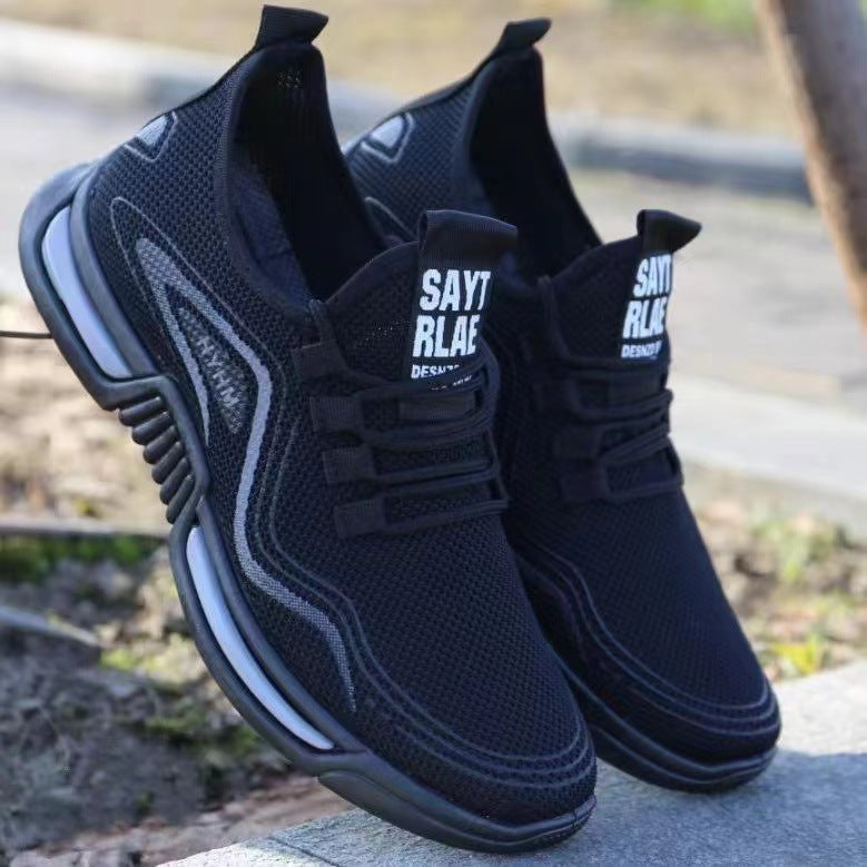 chaussures de course de loisirs antidérapantes, tissées, respirantes et confortables